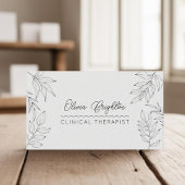 Modern Script Simple Therapist Visitenkarte