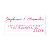 Modern Script Typografy Names & Rücksendeadresse Permastempel (Design)