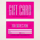 Modern script typography business gift card  (Vorne & Hinten)