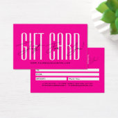 Modern script typography business gift card  (Schreibtisch)