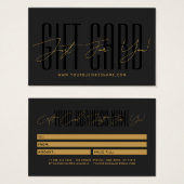 Modern script typography business gift card  (Vorne & Hinten)