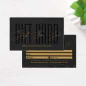 Modern script typography business gift card  (Schreibtisch)