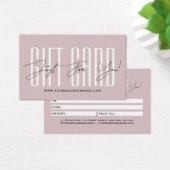 Modern script typography business gift card  (Schreibtisch)