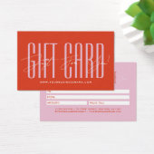 Modern script typography business gift card  (Schreibtisch)