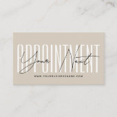 Modern script typography professional reminder terminkarte (Vorderseite)