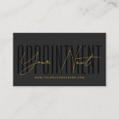 Modern script typography professional reminder terminkarte (Vorderseite)