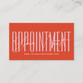 Modern script typography professional reminder terminkarte (Vorderseite)