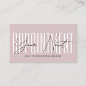 Modern script typography professional reminder terminkarte (Vorderseite)