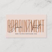 Modern script typography professional reminder terminkarte (Vorderseite)