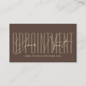 Modern script typography professional reminder terminkarte (Vorderseite)