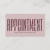 Modern script typography professional reminder terminkarte (Vorderseite)