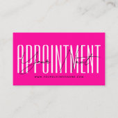 Modern script typography professional reminder terminkarte (Vorderseite)