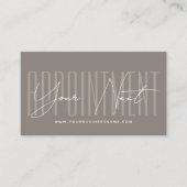 Modern script typography professional reminder terminkarte (Vorderseite)