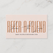 Modern script typography share the love empfehlungskarte (Vorderseite)