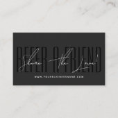 Modern script typography share the love empfehlungskarte (Vorderseite)