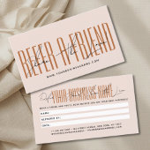 Modern script typography share the love empfehlungskarte