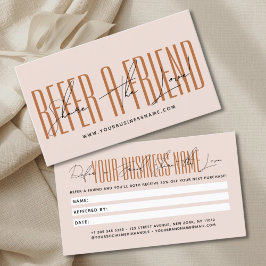 Modern script typography share the love empfehlungskarte