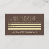 Modern script typography share the love empfehlungskarte (Rückseite)