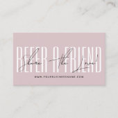 Modern script typography share the love empfehlungskarte (Vorderseite)