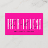 Modern script typography share the love empfehlungskarte (Vorderseite)