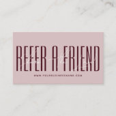 Modern script typography share the love empfehlungskarte (Vorderseite)