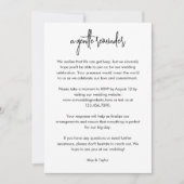 Modern Script UAWG Deadline Erinnerung Card Einladung (Vorderseite)