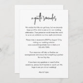 Modern Script UAWG Deadline Erinnerung Card Einladung (Vorne/Hinten)