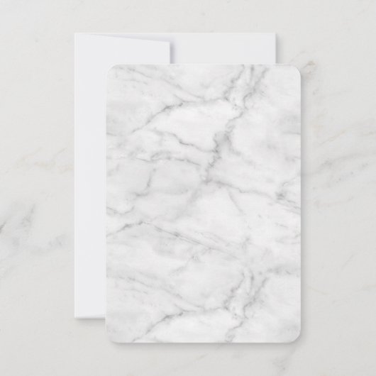 MODERN SCRIPT Vielen Dank, dass Sie merken, blaue Einladung (Rückseite)