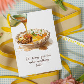 Modern Script Watercolor Blumenrezeptur Muttertag Karte