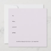Modern Script Watercolor Gift Voucher Certificate (Rückseite)