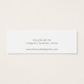 Modern Script Watercolor Stuhlkarton Earring Displ (Rückseite)