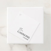 Modern Script Wedding Personalized Name Date Geschenkanhänger (Beispiel)