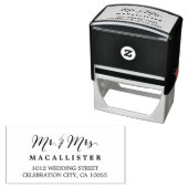 Modern Script Wedding Self Inking Briefmarke Permastempel (Beispiel)