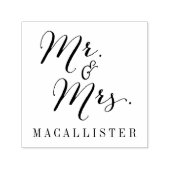 Modern Script Wedding Self Inking Briefmarke Permastempel (Design)