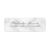 Modern Script White Marble (Vorne)