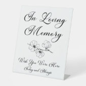 Modern Script 'Wish you were here' Memorial-Zeiche Sockelschild (Vorderseite)