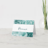 Modern Seafoam Silver Wedding Color Name (Vorderseite)