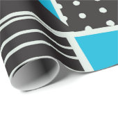 Modern seamless pattern with houses in black and b geschenkpapier (Rolleneckpunkt)