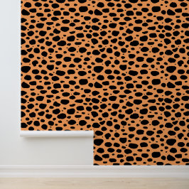 Modern Seamless Wild Safari Cat Animal Print Tapete