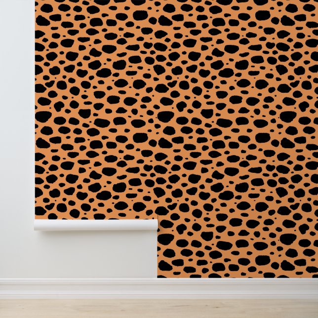 Modern Seamless Wild Safari Cat Animal Print Tapete (Anwendung)