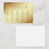 Modern Seating Arrangement Template - Editable Cla Visitenkarte (Vorne/Hinten)