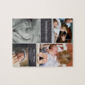Modern Second Baby Birth Announcement Puzzle (Horizontal)