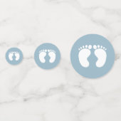 Modern Sein Baby Dusche blau Konfetti (Vorderseiten)