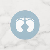 Modern Sein Baby Dusche blau Konfetti (Klein Vorderseite)