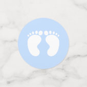 Modern Sein Baby Dusche blau Konfetti (Klein Vorderseite)