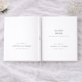 Modern Serif Typography Editorial Wedding Gästebuch