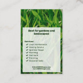 Modern Service List Call to Action Lawn Care Visitenkarte (Vorderseite)