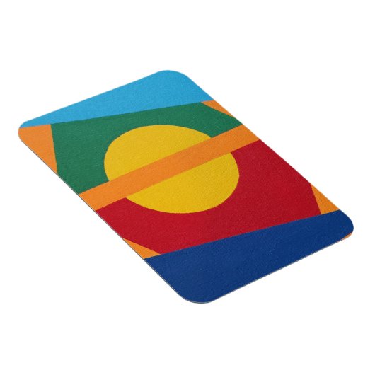 Modern Setting Sun Abstract Magnet (Rechte Seite)