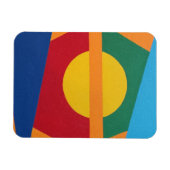 Modern Setting Sun Abstract Magnet (Horizontal)