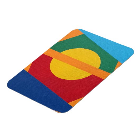 Modern Setting Sun Abstract Magnet (Linke Seite)